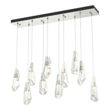 Hubbardton Forge 2022 Sterling Crystal Standard Luma 10-Light Large Crystal Pendant