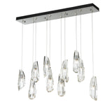 Hubbardton Forge 2022 Sterling Crystal Standard Luma 10-Light Large Crystal Pendant