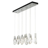 Hubbardton Forge 2022 Sterling Crystal Standard Luma 10-Light Large Crystal Pendant