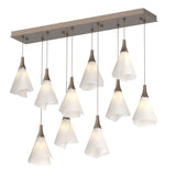 Hubbardton Forge 2022 Bronze Spun Frost (SH) Standard Mobius 10-Light Pendant