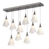 Hubbardton Forge 2022 Oil Rubbed Bronze Spun Frost (SH) Standard Mobius 10-Light Pendant