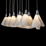 Hubbardton Forge 2022 Sterling Spun Frost (SH) Standard Mobius 10-Light Pendant