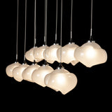 Hubbardton Forge 2022 Black Frosted Glass (FD) Standard Ume 10-Light Pendant