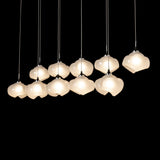 Hubbardton Forge 2022 Black Frosted Glass (FD) Standard Ume 10-Light Pendant