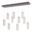 Hubbardton Forge 2022 Bronze Opal Glass (GG) Standard Exos Glass 10-Light Pendant