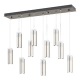 Hubbardton Forge 2022 Bronze Opal Glass (GG) Standard Exos Glass 10-Light Pendant