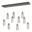 Hubbardton Forge 2022 Bronze Clear Glass (ZM) Standard Exos Glass 10-Light Pendant