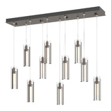 Hubbardton Forge 2022 Bronze Clear Glass (ZM) Standard Exos Glass 10-Light Pendant