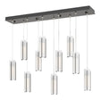 Hubbardton Forge 2022 Oil Rubbed Bronze Opal Glass (GG) Standard Exos Glass 10-Light Pendant