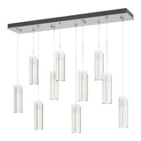Hubbardton Forge 2022 Vintage Platinum Opal Glass (GG) Standard Exos Glass 10-Light Pendant