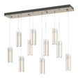 Hubbardton Forge 2022 Soft Gold Opal Glass (GG) Standard Exos Glass 10-Light Pendant