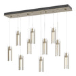 Hubbardton Forge 2022 Soft Gold Clear Glass (ZM) Standard Exos Glass 10-Light Pendant
