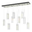 Hubbardton Forge 2022 Sterling Opal Glass (GG) Standard Exos Glass 10-Light Pendant