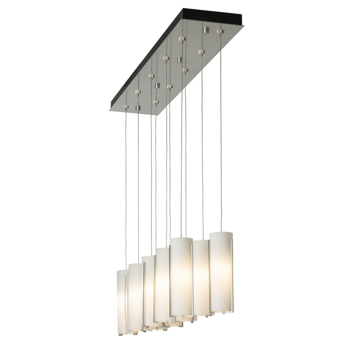 Hubbardton Forge 2022 Sterling Opal Glass (GG) Standard Exos Glass 10-Light Pendant