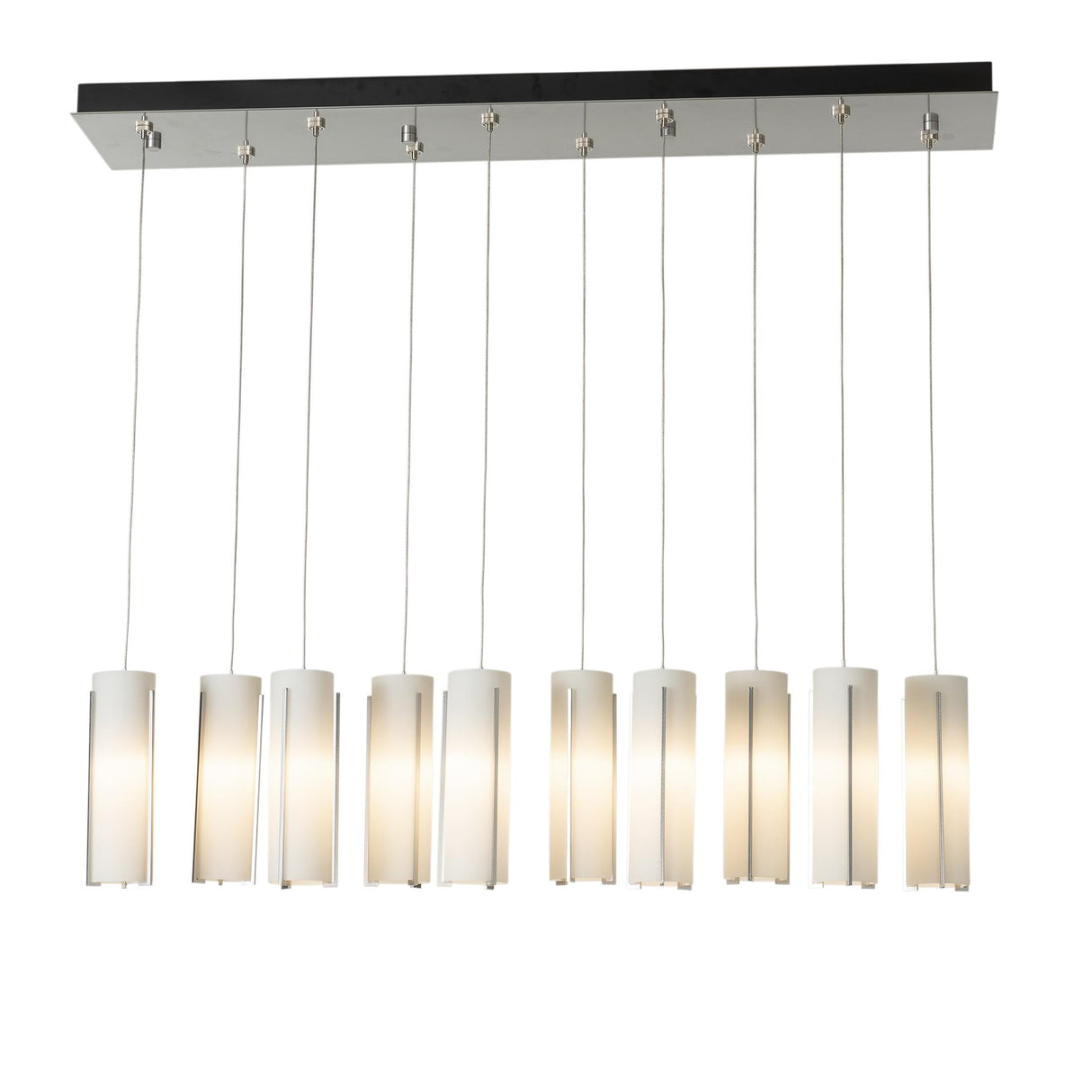 Hubbardton Forge 2022 Sterling Opal Glass (GG) Standard Exos Glass 10-Light Pendant