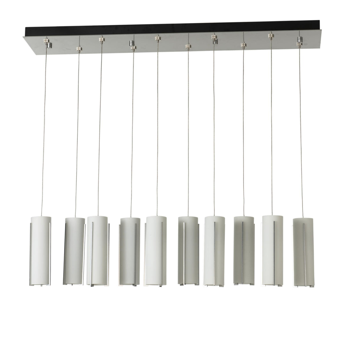 Hubbardton Forge 2022 Sterling Opal Glass (GG) Standard Exos Glass 10-Light Pendant
