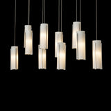 Hubbardton Forge 2022 Sterling Opal Glass (GG) Standard Exos Glass 10-Light Pendant