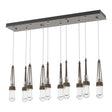 Hubbardton Forge 2022 Bronze Clear Glass (ZM) Standard Link 10-Light Clear Glass Pendant