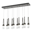 Hubbardton Forge 2022 Oil Rubbed Bronze Clear Glass (ZM) Standard Link 10-Light Clear Glass Pendant