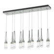 Hubbardton Forge 2022 Vintage Platinum Clear Glass (ZM) Standard Link 10-Light Clear Glass Pendant