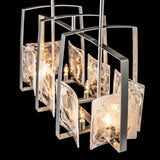 Hubbardton Forge 2022 Sterling White Swirl Glass (YR) Multi Arc Linear Pendant