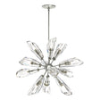 Hubbardton Forge 2023 Sterling Crystal Multi Luma 12-Light Starburst Pendant