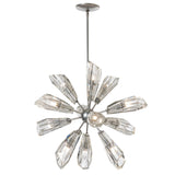 Hubbardton Forge 2023 Sterling Crystal Multi Luma 12-Light Starburst Pendant