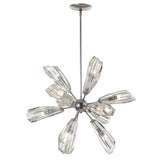 Hubbardton Forge 2023 Sterling Crystal Multi Luma 12-Light Starburst Pendant
