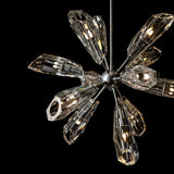 Hubbardton Forge 2023 Sterling Crystal Multi Luma 12-Light Starburst Pendant