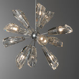 Hubbardton Forge 2023 Sterling Crystal Multi Luma 12-Light Starburst Pendant