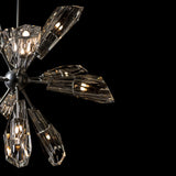 Hubbardton Forge 2023 Sterling Crystal Multi Luma 12-Light Starburst Pendant