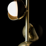Hubbardton Forge 2022 Modern Brass Oil Rubbed Bronze Opal Glass (GG) Multi Brooklyn 4-Light Double Shade Vertical Pendant