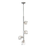 Hubbardton Forge 2022 Sterling Crystal Multi Gatsby 4-Light Vertical Pendant