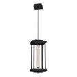 Hubbardton Forge 2023 Black Clear Glass (ZM) Multi Athena 1-Light Medium LED Lantern