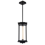 Hubbardton Forge 2023 Black Clear Glass (ZM) Multi Athena 1-Light Medium LED Lantern