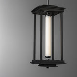 Hubbardton Forge 2023 Black Clear Glass (ZM) Multi Athena 1-Light Medium LED Lantern