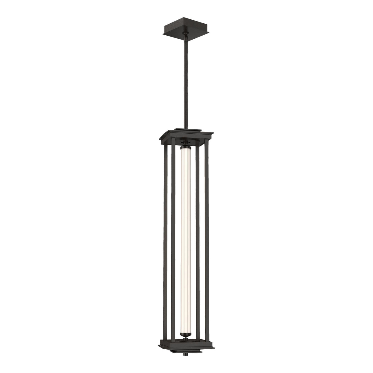 Hubbardton Forge 2023 Oil Rubbed Bronze Clear Glass (ZM) Multi Athena 1-Light Large LED Lantern