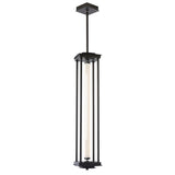 Hubbardton Forge 2023 Oil Rubbed Bronze Clear Glass (ZM) Multi Athena 1-Light Large LED Lantern