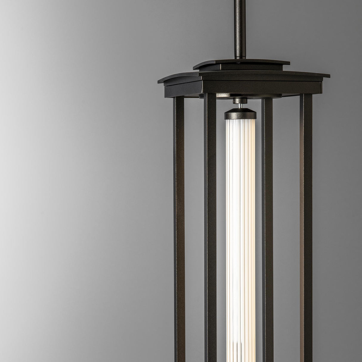 Hubbardton Forge 2023 Oil Rubbed Bronze Clear Glass (ZM) Multi Athena 1-Light Large LED Lantern