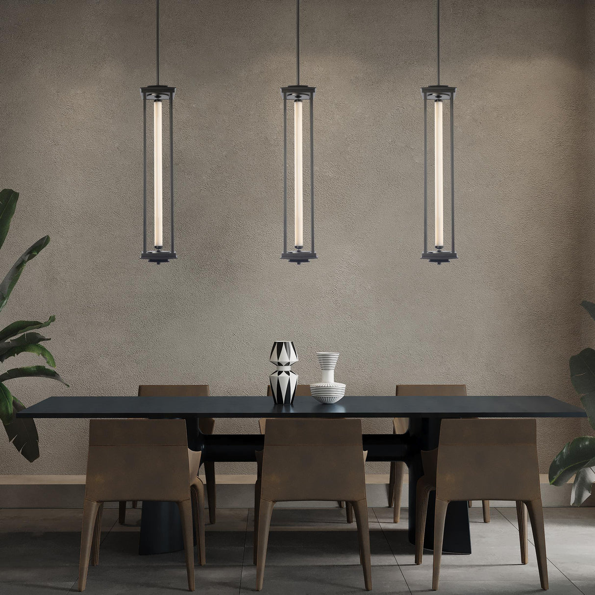 Hubbardton Forge 2023 Oil Rubbed Bronze Clear Glass (ZM) Multi Athena 1-Light Large LED Lantern