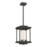 Hubbardton Forge 2023 Dark Smoke Clear Glass (ZM) Multi Athena 3-Light LED Lantern