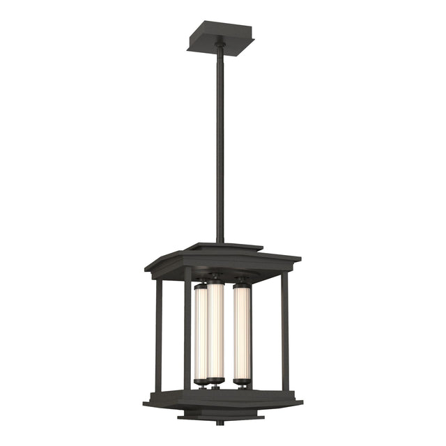 Hubbardton Forge 2023 Dark Smoke Clear Glass (ZM) Multi Athena 3-Light LED Lantern