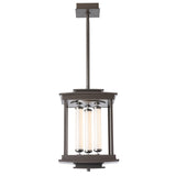 Hubbardton Forge 2023 Dark Smoke Clear Glass (ZM) Multi Athena 3-Light LED Lantern