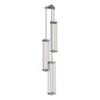 Hubbardton Forge 2023 Sterling Clear Glass (ZM) Multi Athena Triple Tall LED Lantern