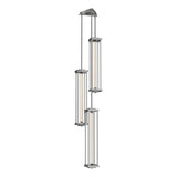 Hubbardton Forge 2023 Sterling Clear Glass (ZM) Multi Athena Triple Tall LED Lantern