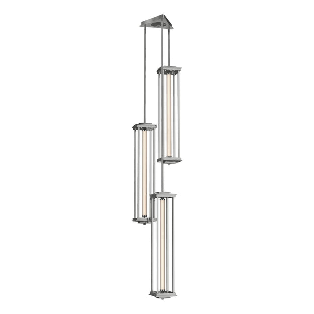 Hubbardton Forge 2023 Sterling Clear Glass (ZM) Multi Athena Triple Tall LED Lantern