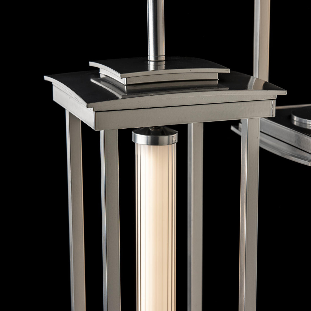 Hubbardton Forge 2023 Sterling Clear Glass (ZM) Multi Athena Triple Tall LED Lantern
