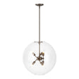Hubbardton Forge 2022 Bronze Clear Glass (ZM) Multi Sfera 6-Light Pendant