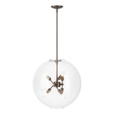 Hubbardton Forge 2022 Bronze Clear Glass (ZM) Multi Sfera 6-Light Pendant