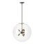 Hubbardton Forge 2022 Bronze Clear Glass (ZM) Multi Sfera 6-Light Pendant